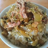 ご飯のお供に…～豚肉と高菜炒め